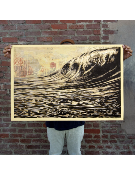 Print DARK WAVE  by SHEPARD FAIREY alias OBEY